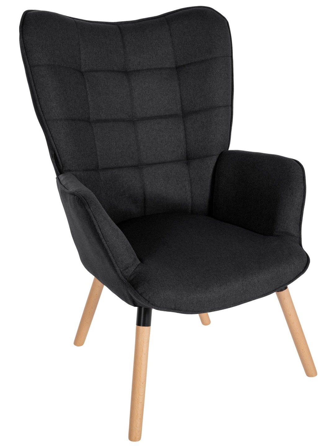 Fauteuil Tuinstof, zwart