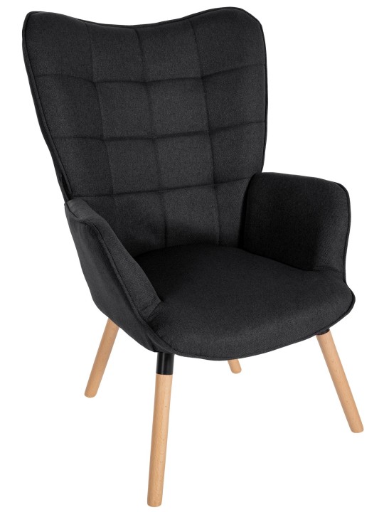 Fauteuil Tuinstof, zwart Fauteuil Tuinstof, zwart