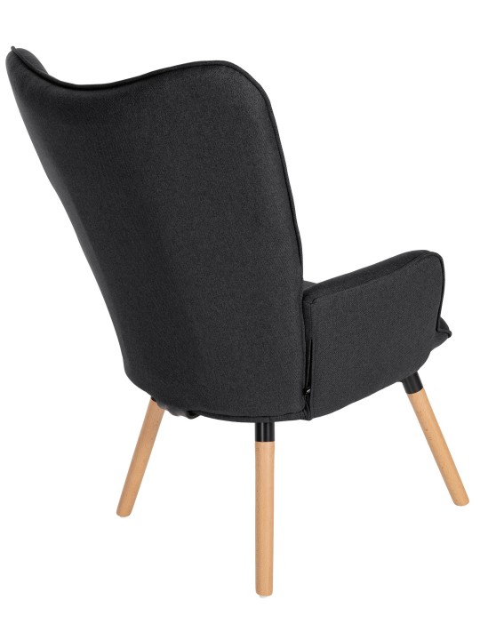 Fauteuil Tuinstof, zwart Fauteuil Tuinstof, zwart