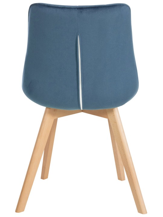 Set van 2 stoelen Brook fluweel, blauw