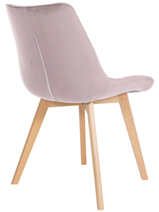 Set van 2 stoelen Brook fluweel, roze