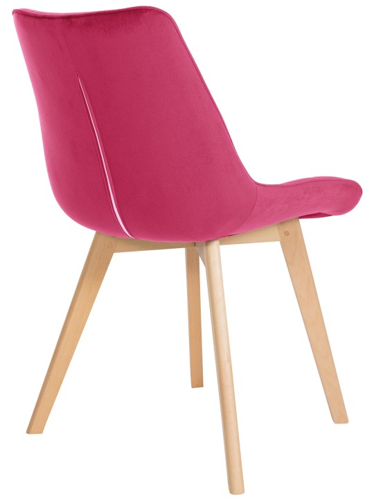 Set van 2 stoelen Brook fluweel, rood