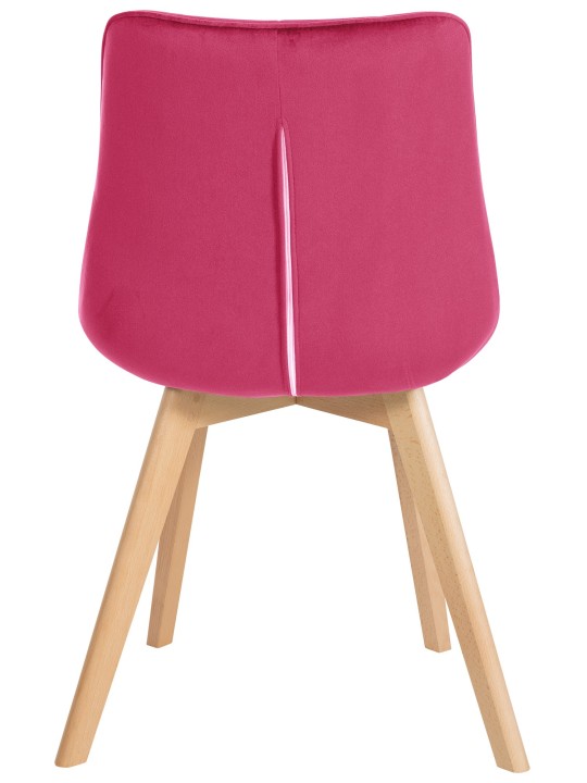 Set van 2 stoelen Brook fluweel, rood