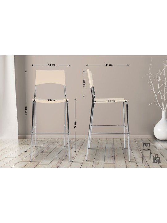 Barkruk Genua, crème