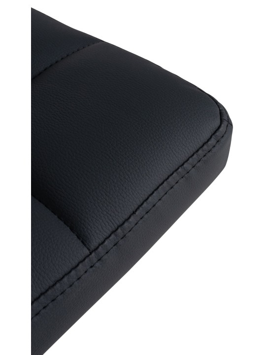 Set van 2 barkrukken Feni kunstleer, zwart