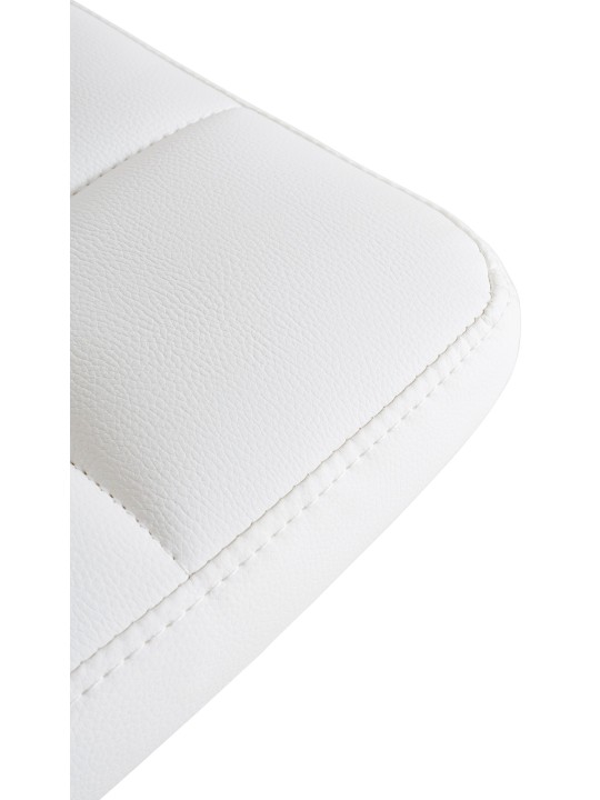 Set van 2 barkrukken Feni kunstleer, wit