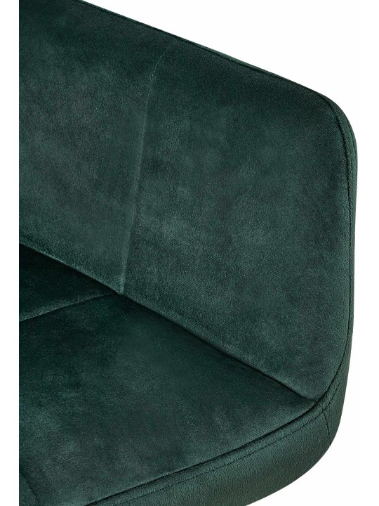 Bezoekersstoel Emia fluweel, groen Bezoekersstoel Emia fluweel, groen