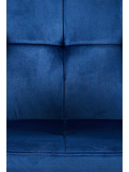 Bezoekersstoel Emia fluweel, blauw Bezoekersstoel Emia fluweel, blauw