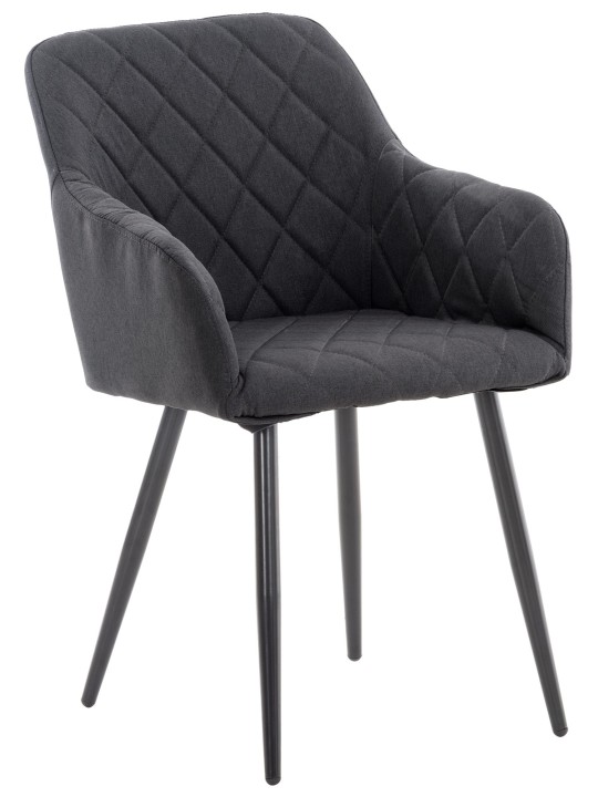 Eetkamerstoel Shila stof, zwart Eetkamerstoel Shila stof, zwart