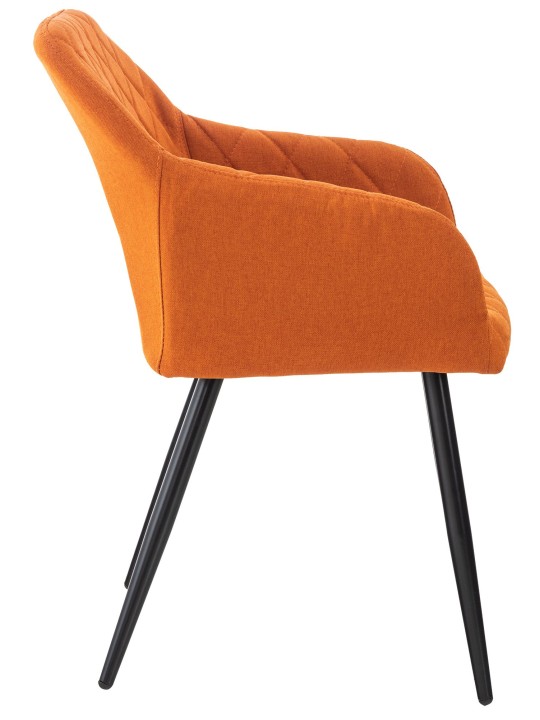 Eetkamerstoel Shila stof, oranje Eetkamerstoel Shila stof, oranje