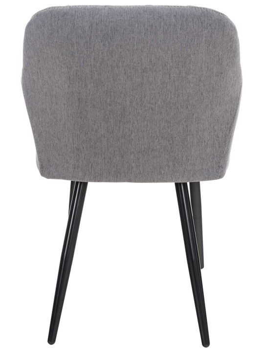 Set van 2 eetkamerstoelen Shila stof, grijs