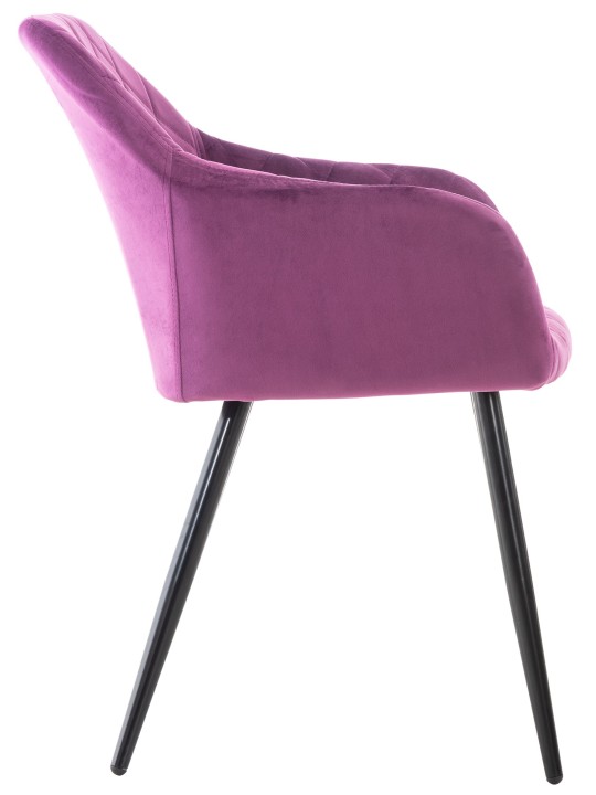 Set van 2 eetkamerstoelen Shila fluweel, lila Set van 2 eetkamerstoelen Shila fluweel, lila