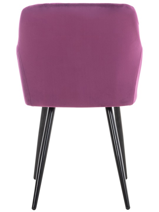 Set van 2 eetkamerstoelen Shila fluweel, lila Set van 2 eetkamerstoelen Shila fluweel, lila