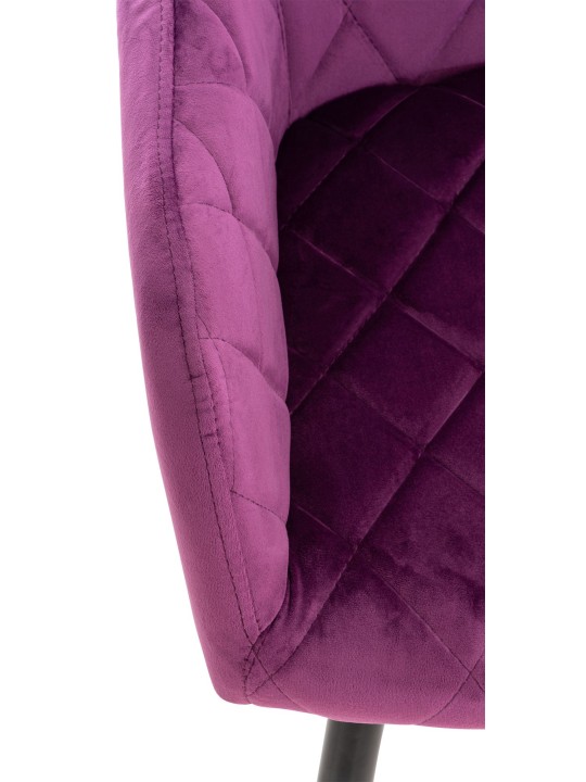 Set van 2 eetkamerstoelen Shila fluweel, lila Set van 2 eetkamerstoelen Shila fluweel, lila
