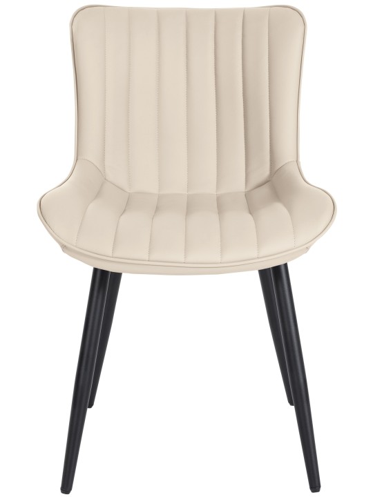Set van 2 stoelen Largo kunstleer, crème