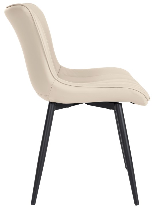 Set van 2 stoelen Largo kunstleer, crème