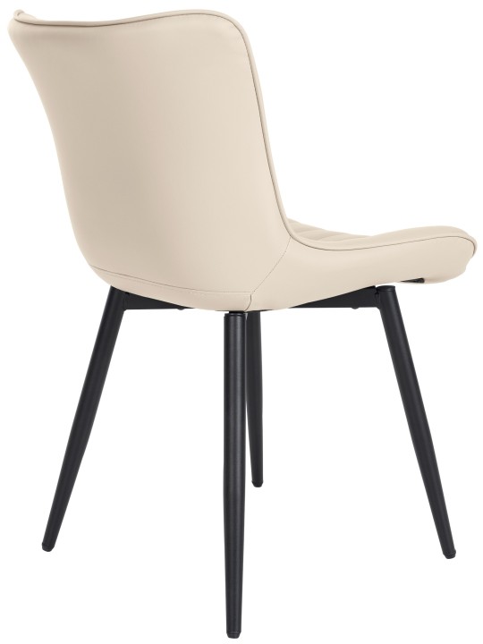Set van 2 stoelen Largo kunstleer, crème