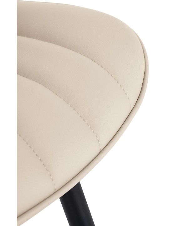 Set van 2 stoelen Largo kunstleer, crème