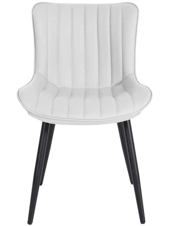 Set van 2 stoelen Largo kunstleer, wit