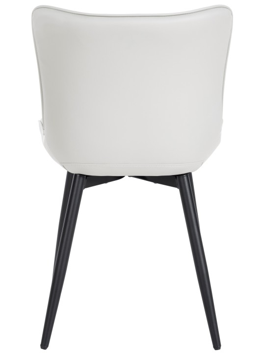 Set van 2 stoelen Largo kunstleer, wit