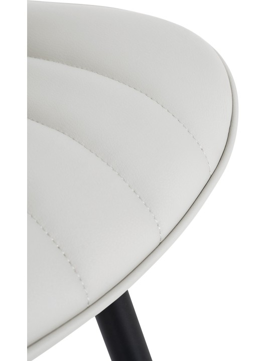 Set van 2 stoelen Largo kunstleer, wit