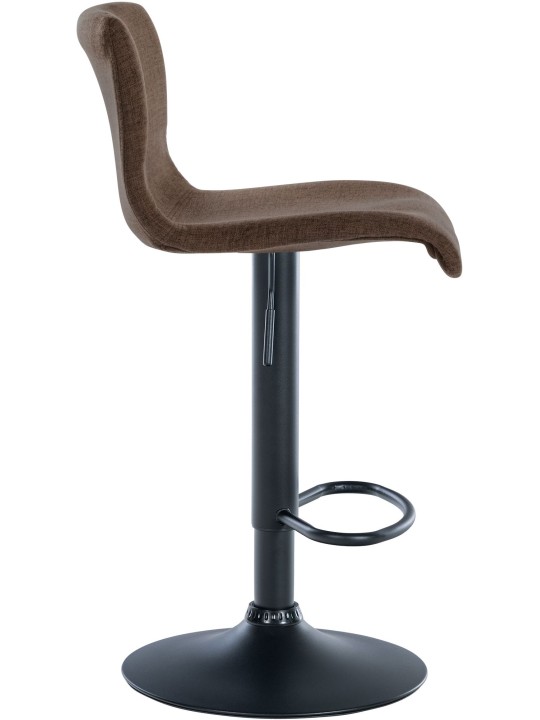 Barkruk Branford stof, bruin