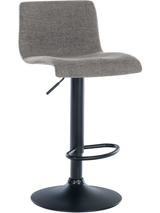 Barkruk Branford stof, lichtgrijs