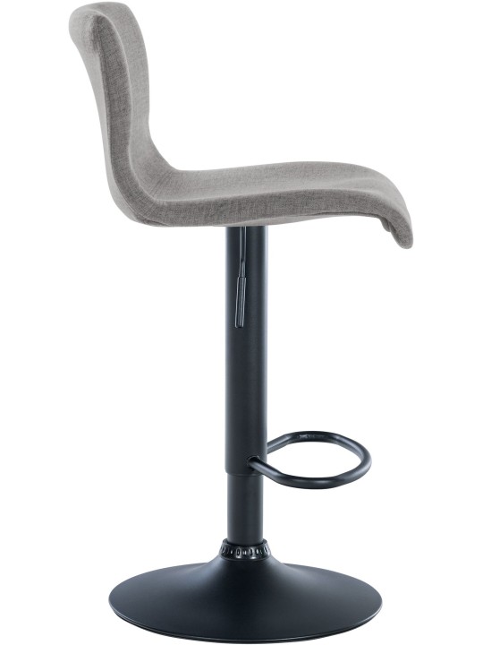 Barkruk Branford stof, lichtgrijs