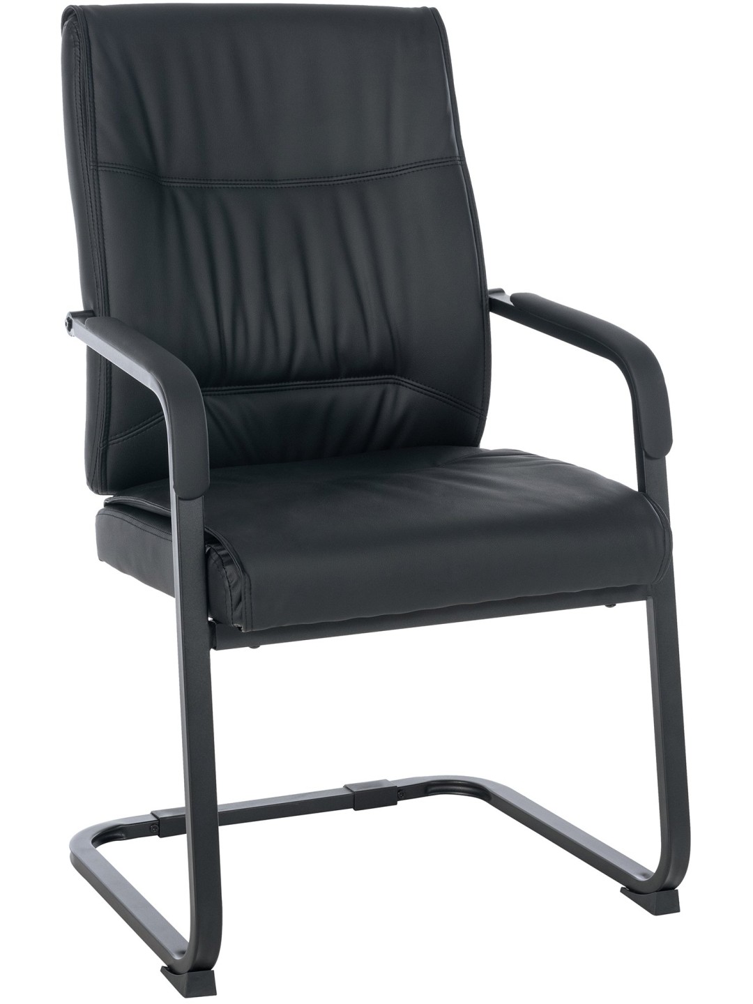 XL bezoekersstoel Anubis, zwart/zwart