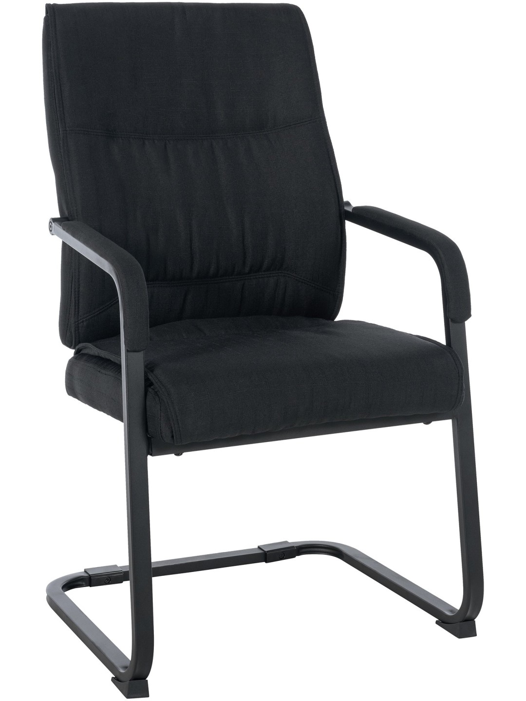 XL bezoekersstoel Anubis stof, zwart/zwart