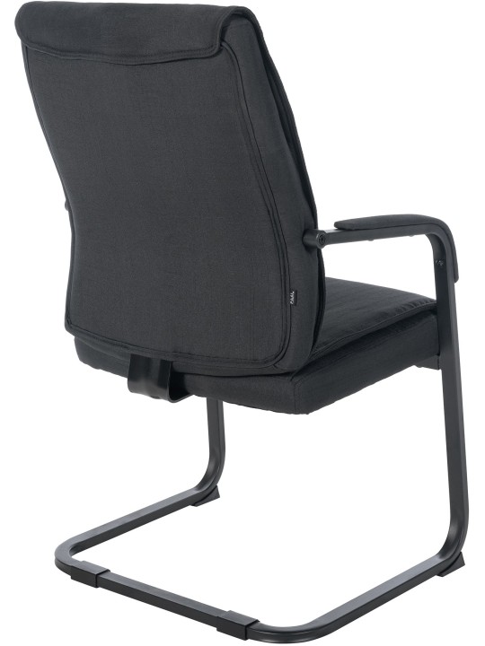 XL bezoekersstoel Anubis stof, zwart/zwart