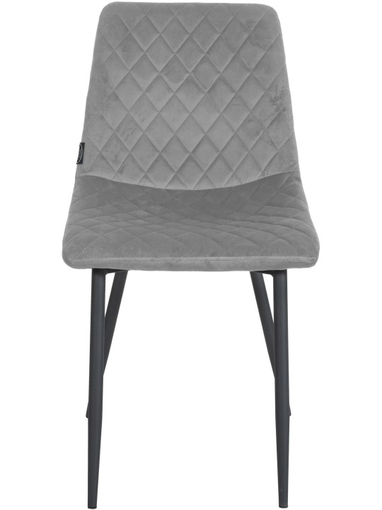 Set van 4 stoelen Telde fluweel, grijs