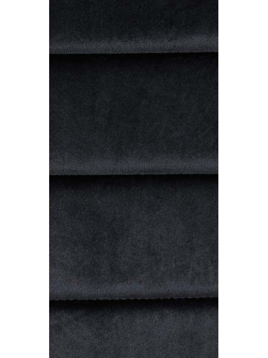 Set van 6 eetkamerstoelen Mayfair fluweel, zwart