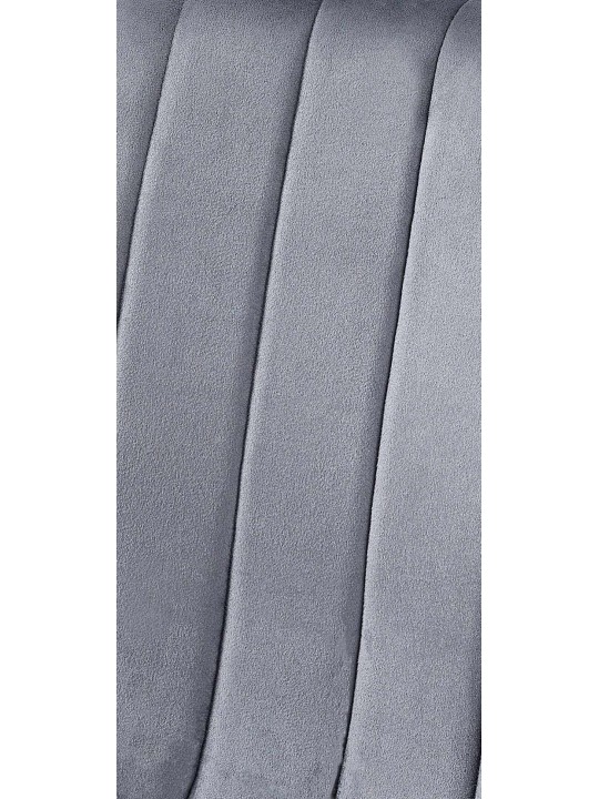 Stoel Dijon fluweel, donkergrijs