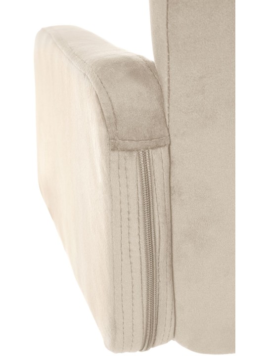 Barkruk Los Angeles fluweel, crème