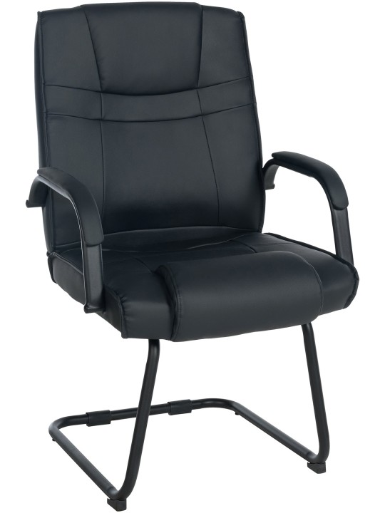 Bezoekersstoel Attila, zwart/zwart