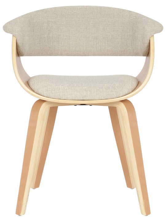 Set van 2 stoelen Bruce stof, naturel/crème Set van 2 stoelen Bruce stof, naturel/crème