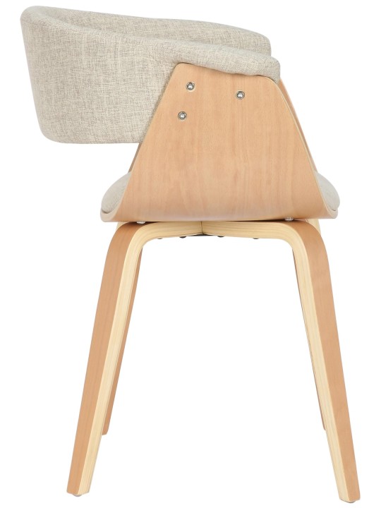 Set van 2 stoelen Bruce stof, naturel/crème Set van 2 stoelen Bruce stof, naturel/crème