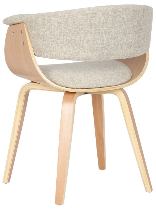 Set van 2 stoelen Bruce stof, naturel/crème Set van 2 stoelen Bruce stof, naturel/crème