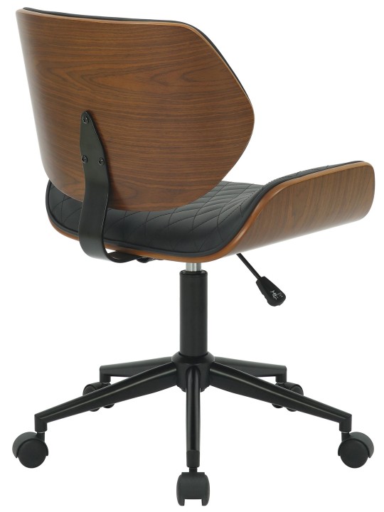 Bureaustoel Harvest kunstleer, walnoot/zwart Bureaustoel Harvest kunstleer, walnoot/zwart