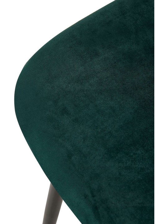 Stoel Giverny fluweel, groen