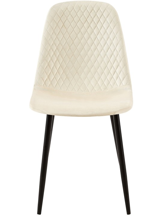 Stoel Giverny fluweel, crème