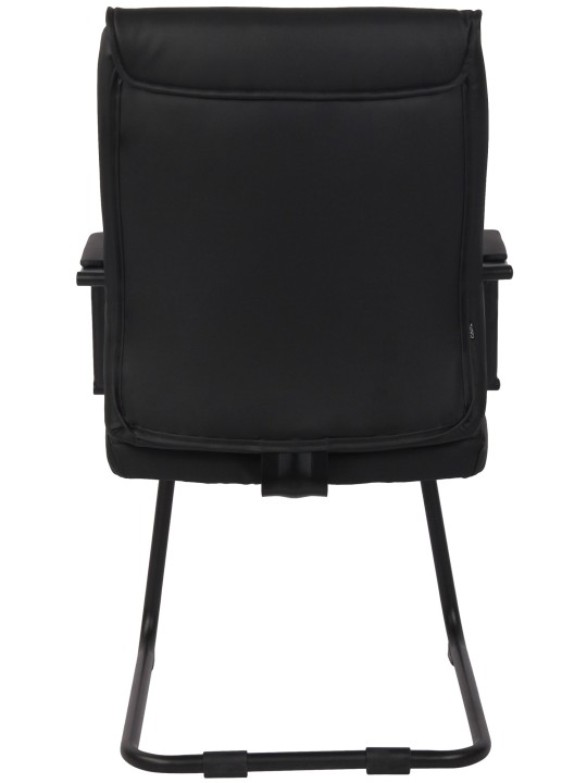 Set van 2 bezoekersstoelen Sievert, zwart/zwart