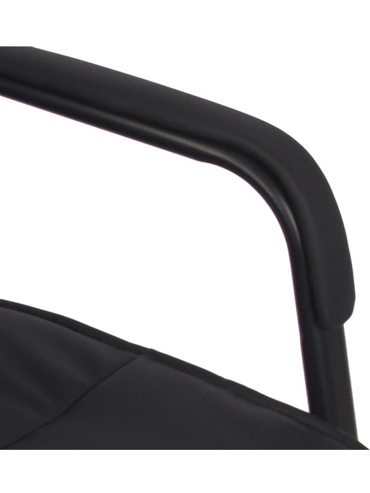 Set van 2 bezoekersstoelen Sievert, zwart/zwart