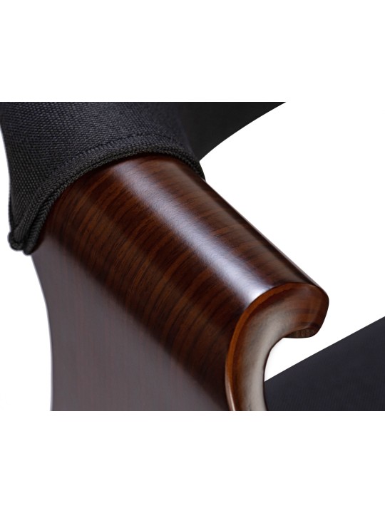 Eetkamerstoel Foley stof, walnoot/zwart Eetkamerstoel Foley stof, walnoot/zwart