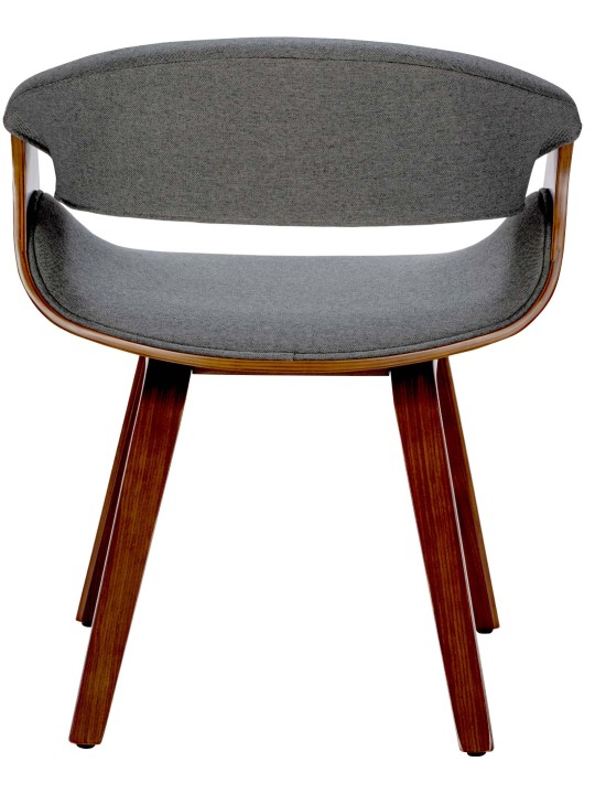 Eetkamerstoel Foley stof, walnoot/grijs Eetkamerstoel Foley stof, walnoot/grijs