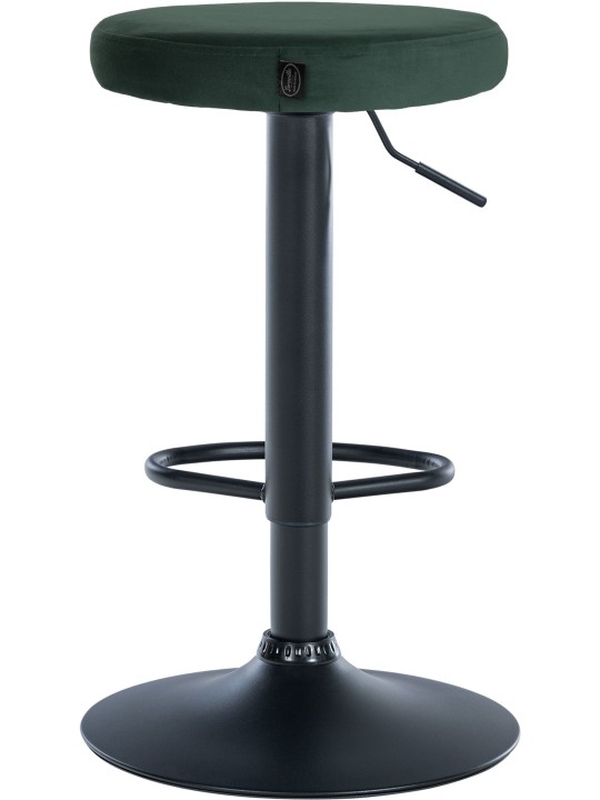 Set van 2 barkrukken Ponte fluweel, groen