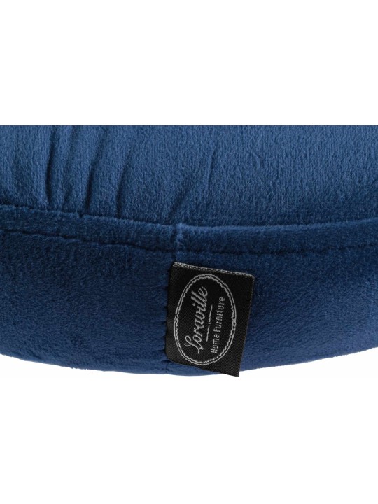 Set van 2 barkrukken Ponte fluweel, blauw