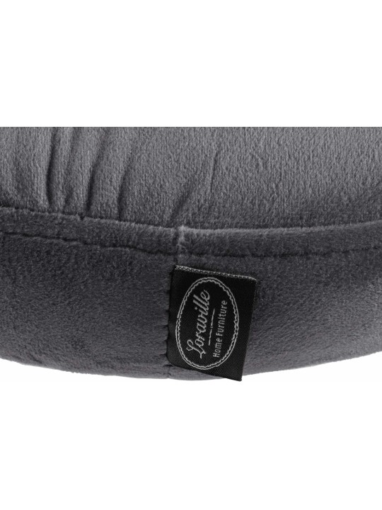 Set van 2 barkrukken Ponte fluweel, donkergrijs