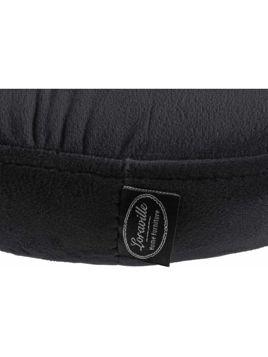 Set van 2 barkrukken Ponte fluweel, zwart